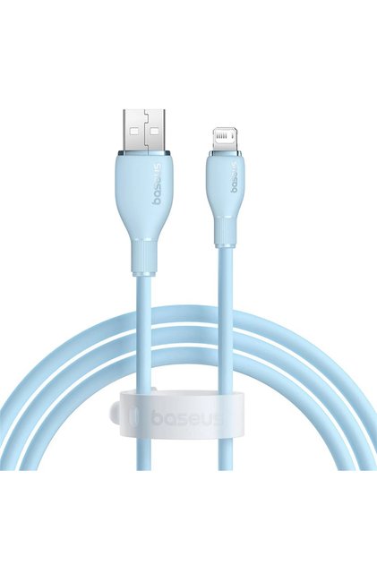 Pudding Hızlı Şarj Özellikli USB to Lightning 2.4 A. Kablo 1.2m Mavi