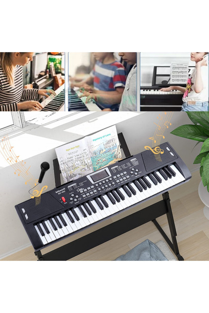 MultiZone 61 Tuşlu Elektronik Işıklı Dijital Çocuk Piyanosu