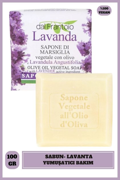 Saponeria Nesti Dal Frantoio Katı Sabun 100 gr | Lavanta| Sıkılaştırıcı Nemlendirici | Banyo Sabunu