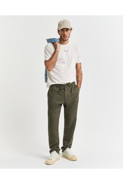 Erkek Yeşil Relaxed Fit Pantolon