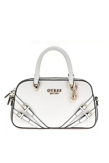 Guess BRAMINA SMALL SATCHEL Kadın Beyaz El Çantası HWZG9636050-WHI