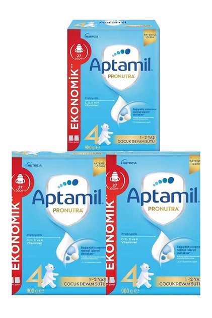 Pronutra 4 Numaralı Bebek Maması 900 gr X 3 Adet -KOFRE