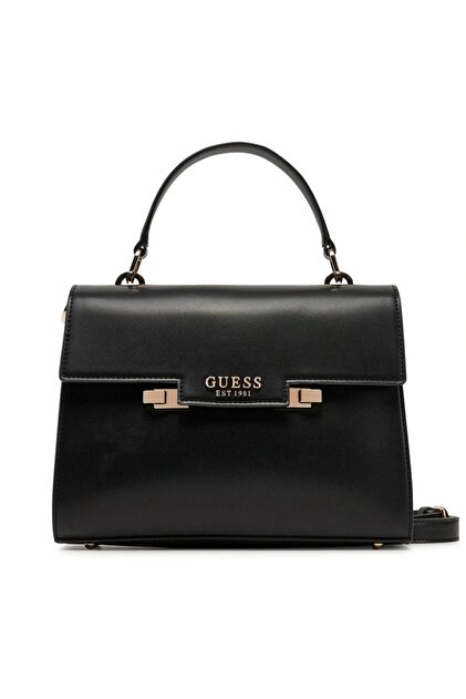 Guess ECO ALDITH MINI TOP HNDLE FLAP Kadın Siyah Mini Çanta