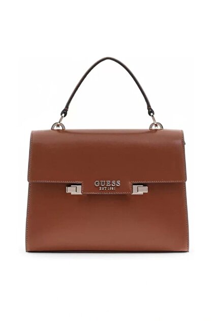 Guess ECO ALDITH MINI TOP HNDLE FLAP Kadın Siyah Mini Çanta