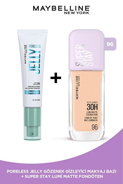 フェイスジェル・ゲル mayuming Maybelline New York Poreless Jelly Gözenek Gizleyici Makyaj Bazı