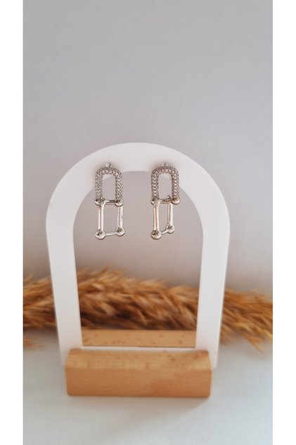 Vip Stainless Steel Tiff Model Stone Earrings