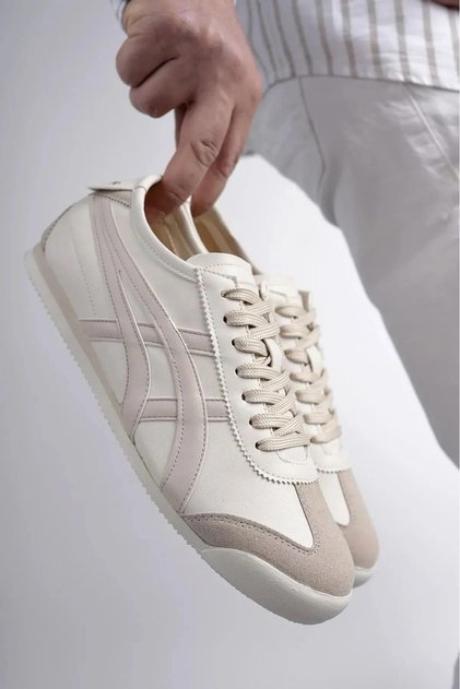 Orthopedix Unisex Sneakers Spor Ayakkabı Ekru - Bej