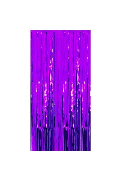 Perdea cu franjuri, model decorativ pentru petrecere, fundal foto, colorat, dimensiune 100x200 cm, violet