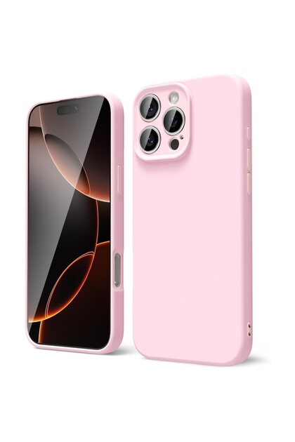 Compatibil cu Apple iPhone 16 Pro Husă TPU mată Roz