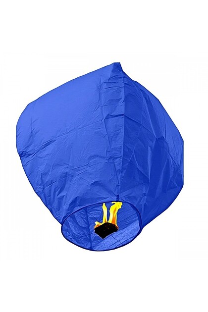 Lampion zburator, Bibilel, hartie biodegradabila, Albastru