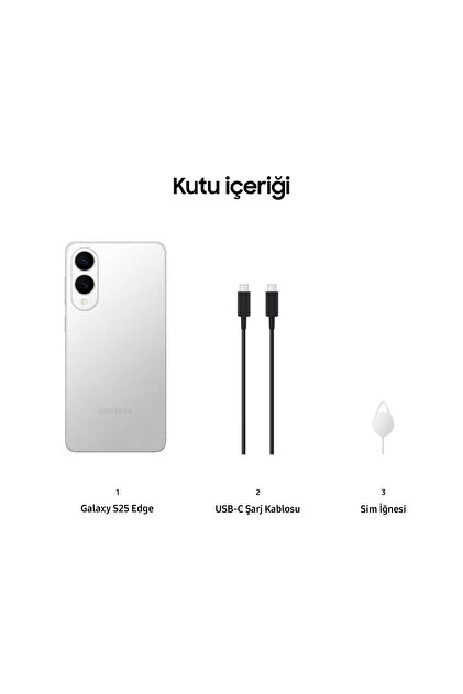 Samsung Galaxy S25 Edge 512GB Titanyum Gümüş Cep Telefonu - Fiyatı