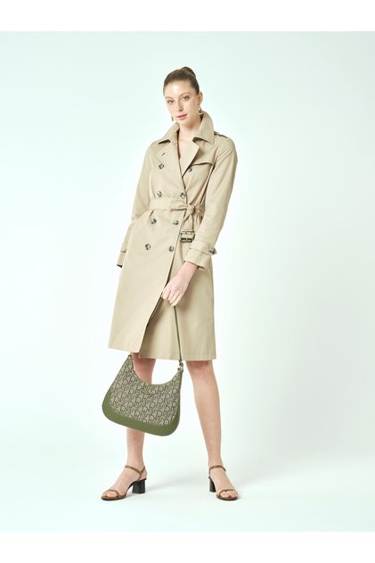 Khaki Women's Shoulder Bag 05Po25Y2037