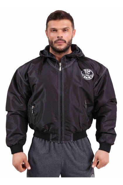 Geniş Kesim Siyah Pilot Mont 4006