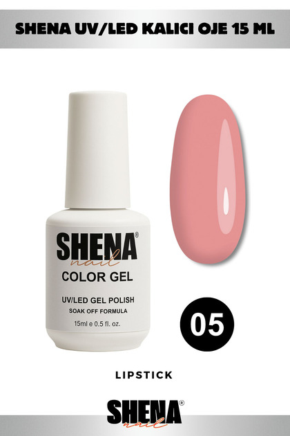 Kalıcı Oje 15 ml - 05 Nude Pembe - Uv/led Gel Polish ❤ From Dubai