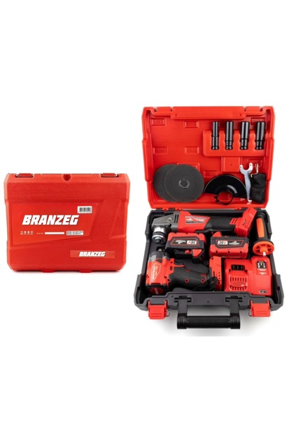 BRANZEG İkili Şarjlı Matkap Seti Spral Torklu Somun Sıkma Vidalama