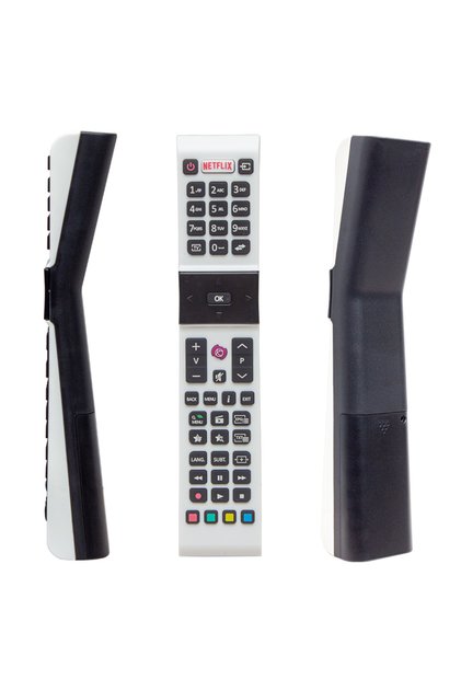 RCA49130 - Vestel Smart – Sanyo - Jvc Netflix Tuşlu Beyaz Yazısız Lcd Led Tv Kumanda