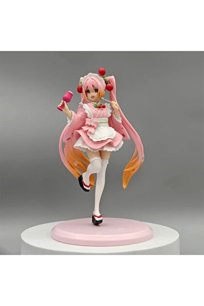 Zigver Yeni Anime Pembe Sakura (15cm) Aksiyon Figür Oyuncak Hobi