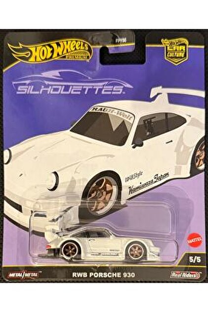 HOT WHEELS RWB PORSCHE 930 - SILHOUETTES - PREMIUM - (1/64) BEYAZ