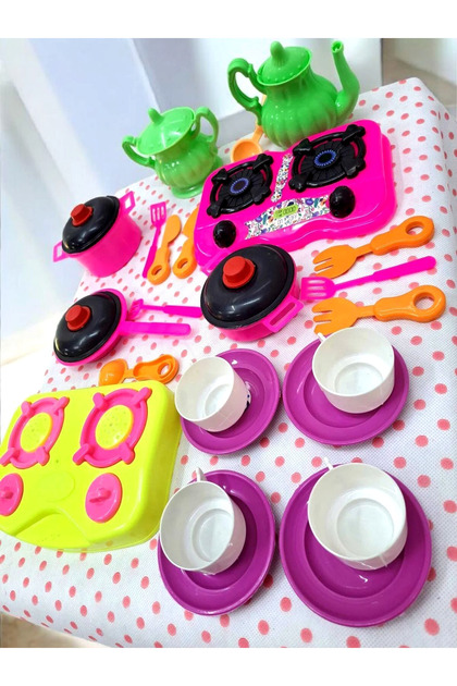 ALYTOYS Oyuncak Evcilik ve Mutfak Setleri 29 parça Aşçılık Yemek