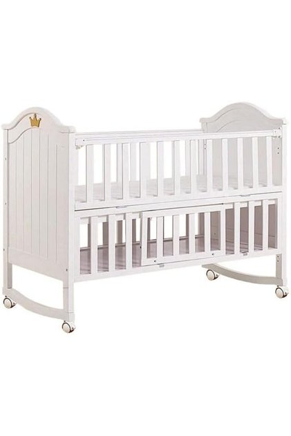 Durable & Eco-Friendly Adjustable Baby Crib – Solid Pine Wood, Convertible Toddler Bed, Easy Assem