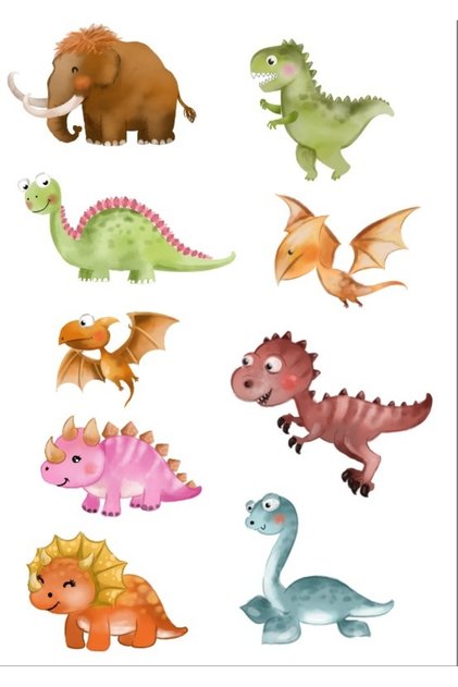 Dinosaur Sticker Set