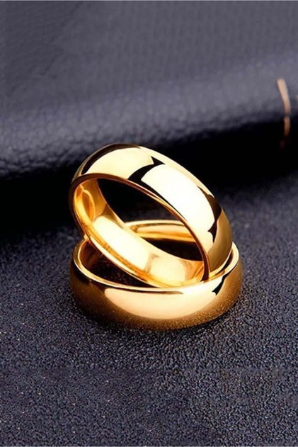 Unisex 6mm Thick 316L Stainless Steel Non-Tarnish Promise Wedding Ring