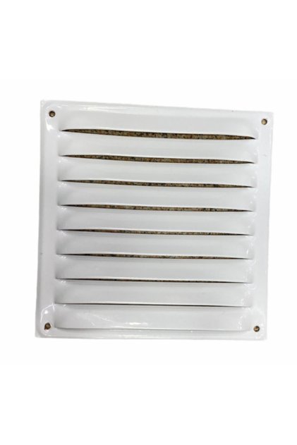 Krem (Kırık Beyaz) Sabit Kanat Metal Menfez 150x150