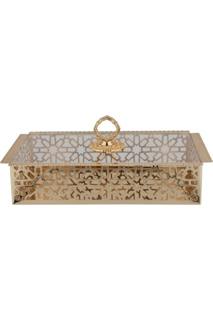 Large Gold Serving Box