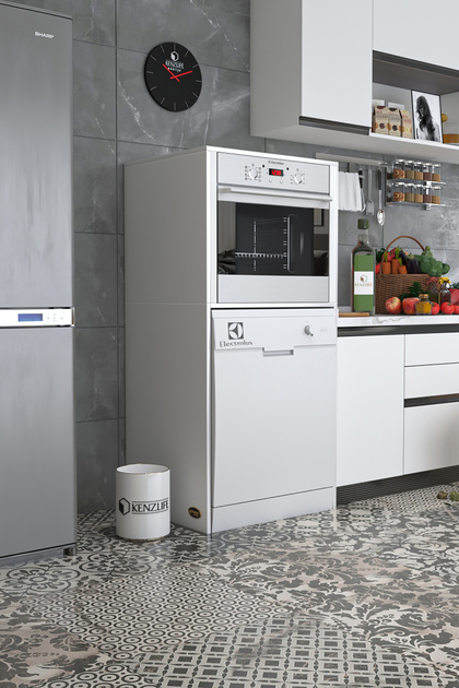 パンページ Kenzlife Ankastre Fırın&Bulaşık Makinesi Dolabı Botan Byz 150*70