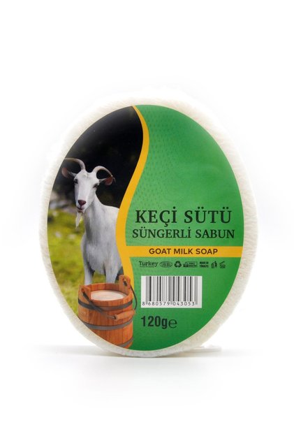 Goat Milk Extract Sponge Soap Bath Shower Soap 120 g