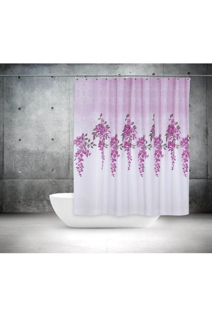 Bathroom Curtain 2X120X200 Double Wing Shower Curtain Ring Shower Cabin Curtain 7359