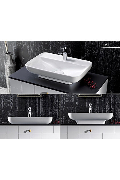 TURKUAZ Cerastyle Lal 60 Tezgah Üstü Çanak Lavabo 60x42 Cm (lavabo