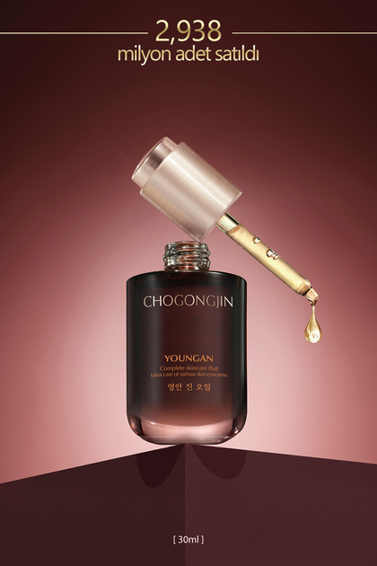 Total Anti-Aging and Anti-Wrinkle Care Offering Skin Care Oil Chogongjin Jin Oil