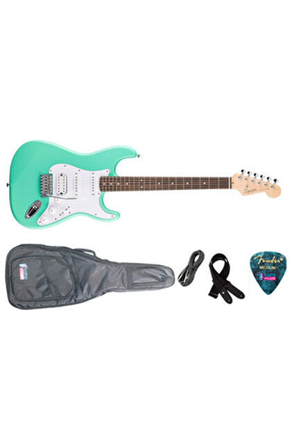 SQUIER Fender Squier Sonic Stratocaster HSS Black Elektro Gitar
