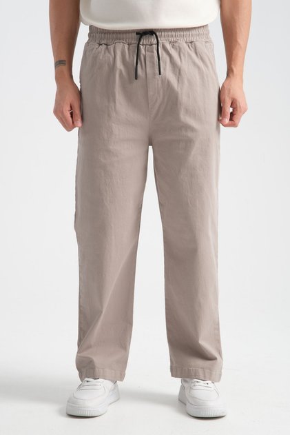 Calmfit Men's Baggy Thick Elastic Waist Trousers