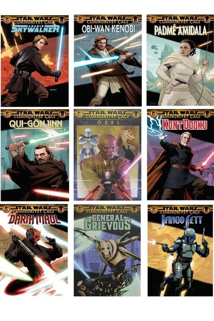 Star Wars Cumhuriyet Çağı 9 Fasikül Set Ayraç Hediyeli