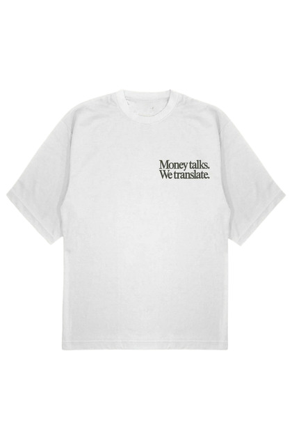 SVART WEAR WALL STREET T-Shirt OVERSIZE Tişört money talks we