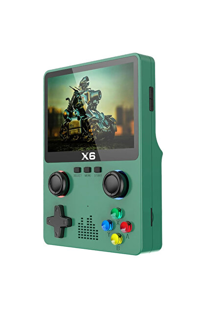Consola Portabila 6000 Jocuri, , X6, Ecran 3.5 Inch, Rezolutie 640x480, Hd, Card Sd Inclus