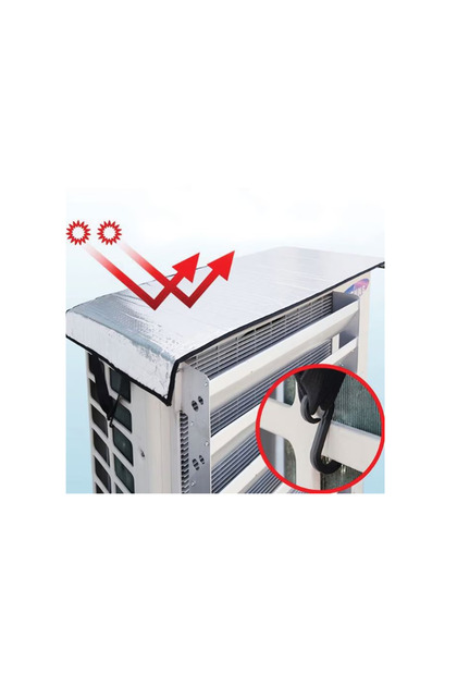 Husa de Protectie din Aluminiu pentru Unitate Exterioara de Aer Conditionat 95x47cm
