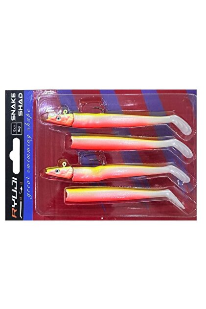 sup_ryuji Ryuji Snake Shad 12cm 16gr Sandeel Silikon Yem (2 Jighead + 4