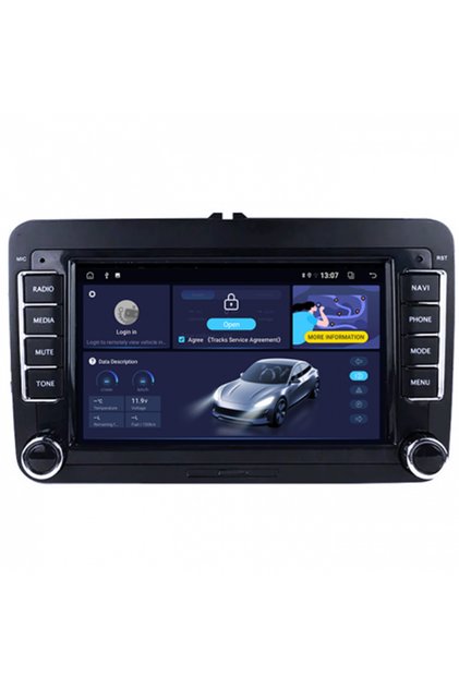 Navigație dedicată Volkwagen, 4GB RAM 64GB ROM, Quadcore, Android 14, Ecran QLED 7", DSP