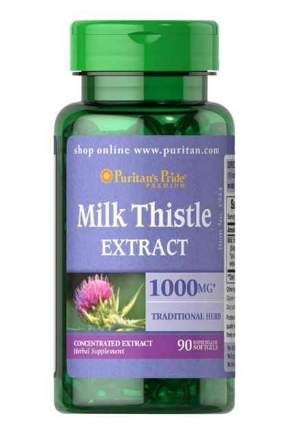 Milk Thistle Extract 1000 Mg, 90 Count