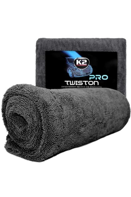 Prosop auto K2 TWISTON PRO Microfibra absorbanta cu fire rasucite pentru uscare caroserie 60cm x 90c