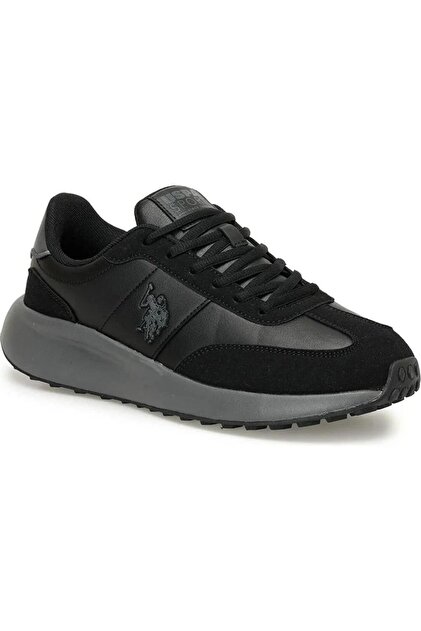 U.S. POLO ASSN REMUS 3PR ΜΑΥΡΑ ΆΝΕΤΑ CASUAL ΚΑΘΗΜΕΡΙΚΑ UNISEX ΑΘΛΗΤΙΚΑ ΠΑΠΟΥΤΣΙΑ
