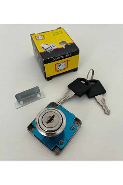 Shuntong 138/139 Çekmece Kilidi 19 mm Metal Gövdeli Anahtarlı Dolap Kilidi - ( 2 Kilit / 4 Anahtar )