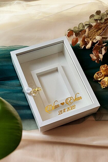 Verda Çerçeve 25x35 Cm Beyaz Fotoğraf Alanlı Model Tasarım Gül