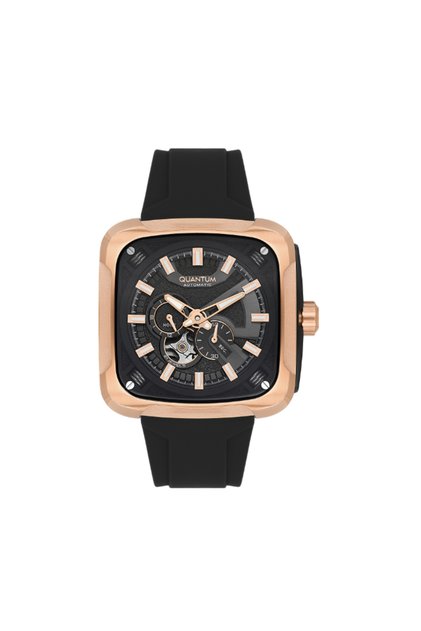 QUANTUM Men's Automatic Black Dial Watch - QMG1135.451