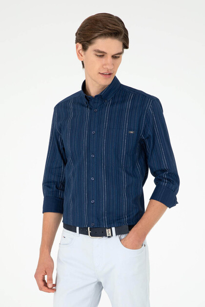 U.S. Polo Assn. Balrog Navy Blue Men's Shirt 1830936