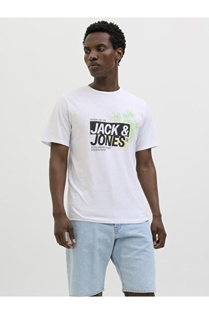 Jack & Jones JJTUNE TEE CREW NECK - T-shirt con stampa - black/nero