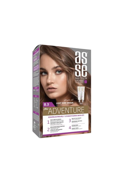 Vopsea de păr permanentă 8.3 Șaten deschis (SATIN AURIU DESCHIS) 50 50ml